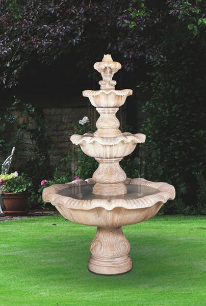 Three Tier Renaissance Fountain, 7 Pc