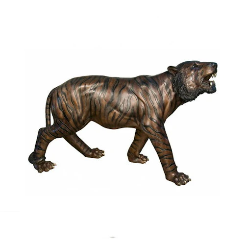 Tiger Bronze Life Size Sculpture 100" Long - Image 6