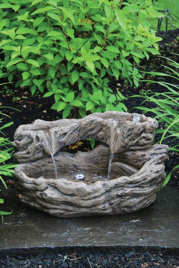 Timber Creek Log Fountain Lighted 14" High - Image 3