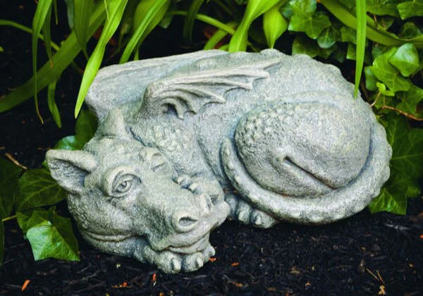 Timble Dragon Cement Statue - Image 3