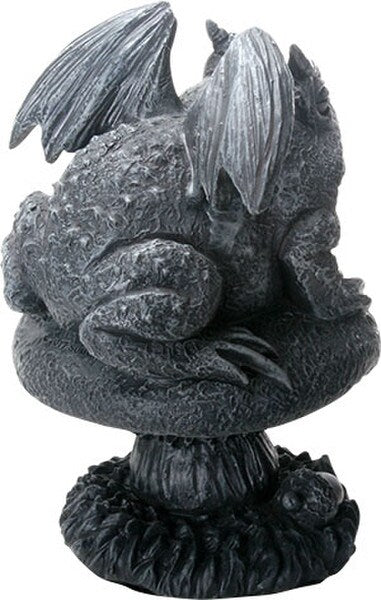 Toad Gargoyle on Mushroom Sculpture - Image 3
