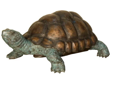 Tortoise Water Feature Bronze Turtle Sculpture Piped - Image 2