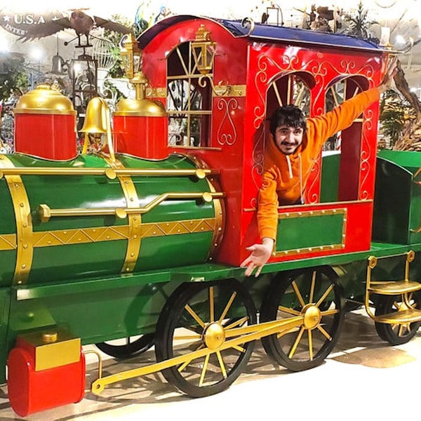 Train with Cart Christmas Display - Image 8