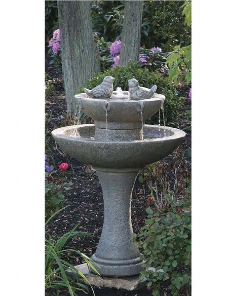 Tranquility Spill Fountain With Sculpted Birds - Image 2