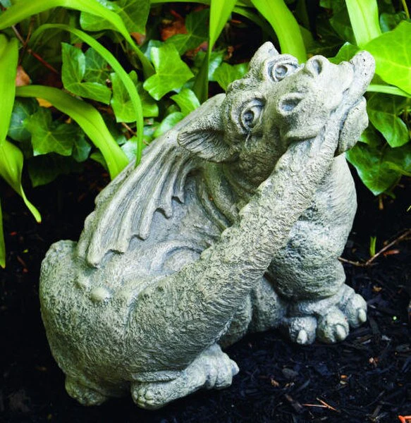 Treats Dragon Garden Cement Sculpture