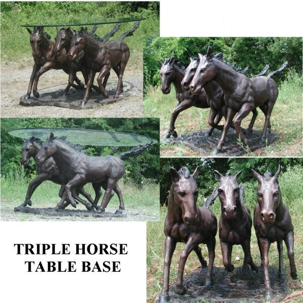 Triple Horse Table Base - Image 2