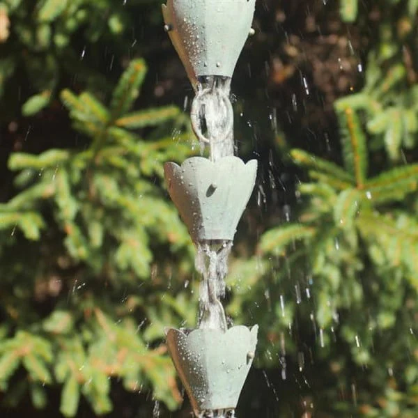 Tulip Rain Chain Sculptural Downspout - Image 2