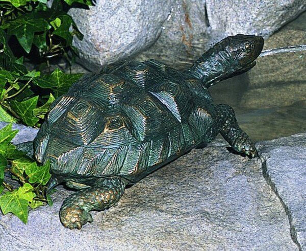 Turtle Medium Piped Water Feature Piped Statue - Image 3