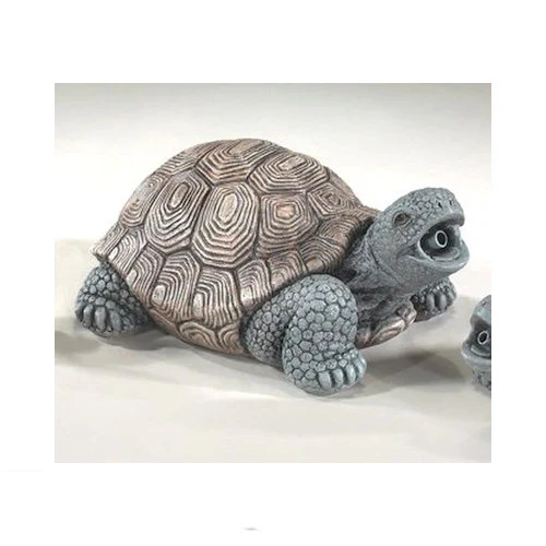 Turtle Plumed Water Feature Statue Traditionally Colored - Image 2