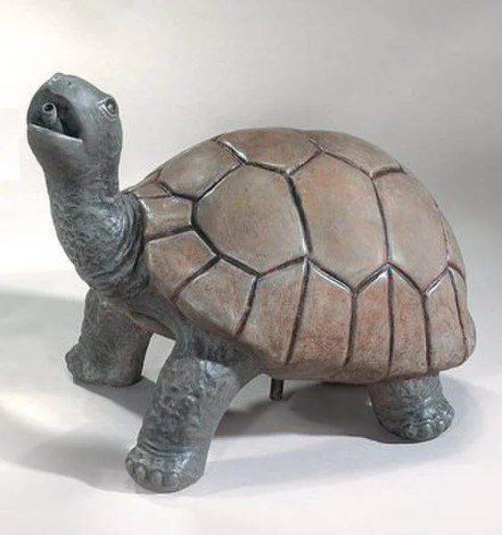 Turtle Standing Plumbed Spitting 18" H