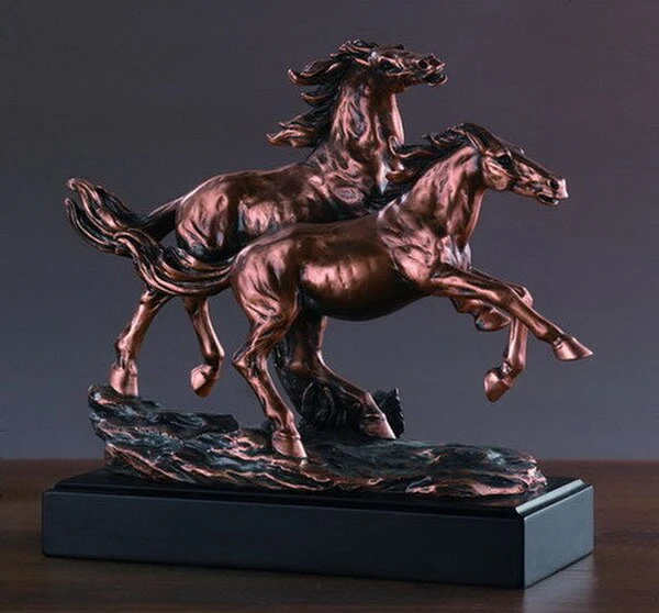 Two Horses Sculpture