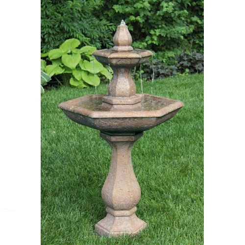 Two Tier Boca Hexagon Garden Fountain - Image 2