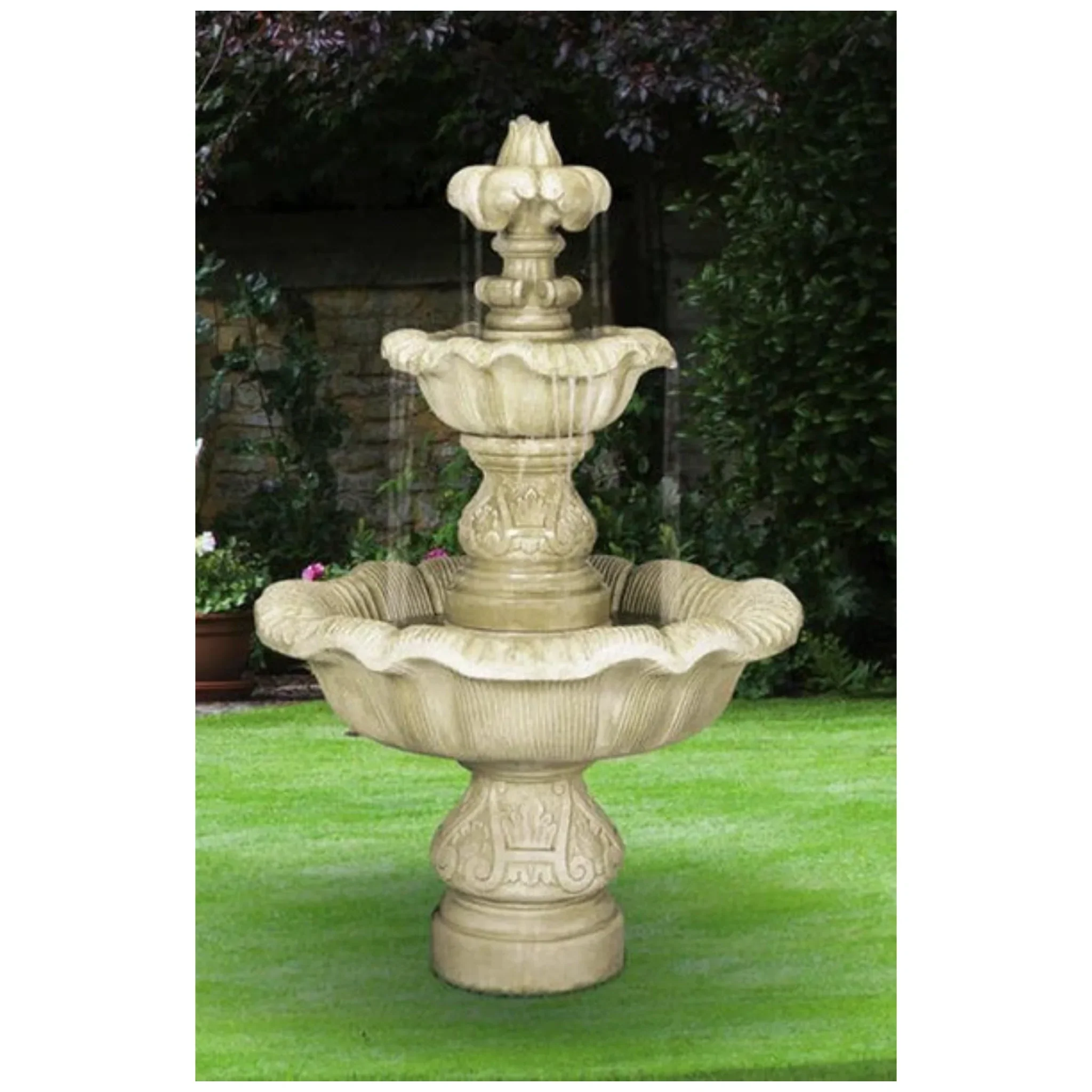 Two Tier Renaissance Fountain European Design