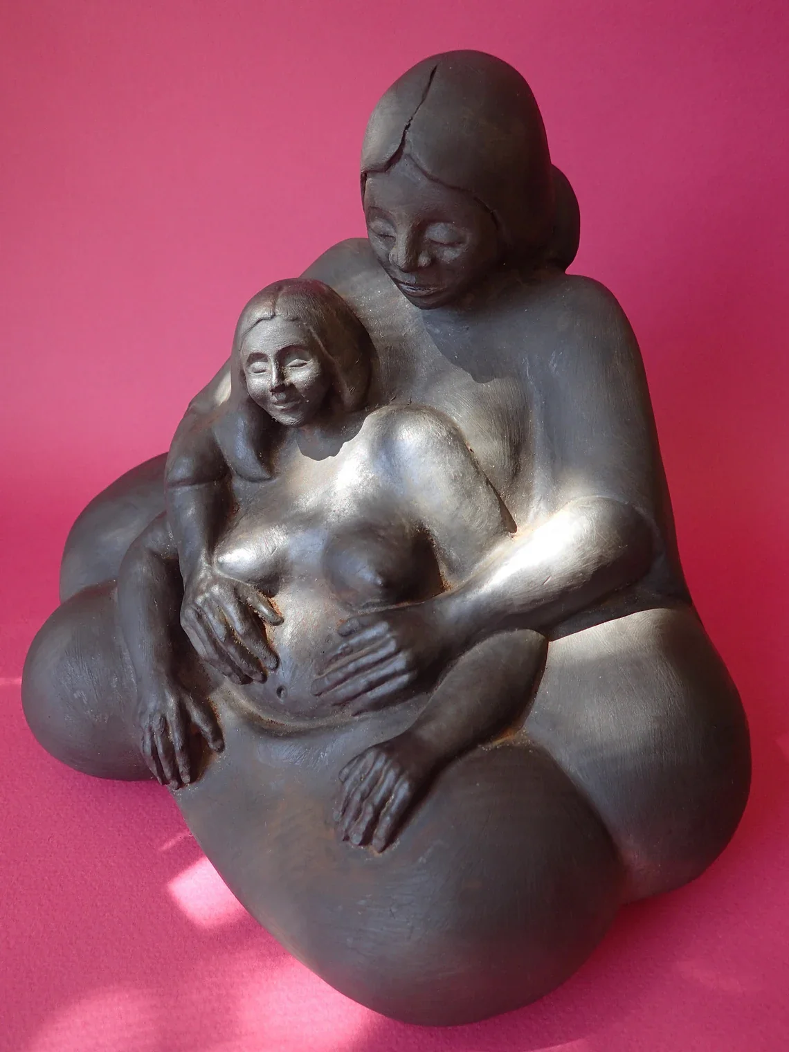 Two Women By Sigrid Herr Sculpture - Image 5