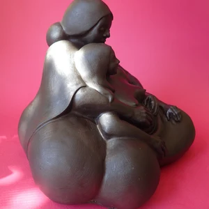 Two Women By Sigrid Herr Sculpture - Image 9