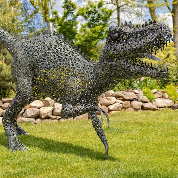 Tyrannosaurus Metal Dinosaur Sculpture Giant - Image 3