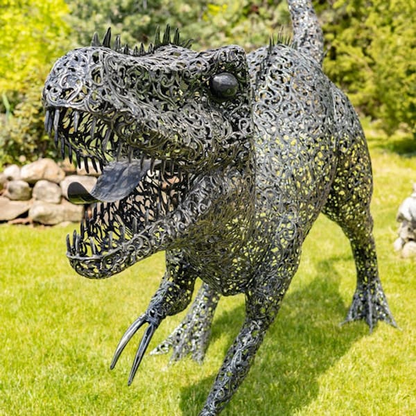 Tyrannosaurus Metal Dinosaur Sculpture Giant - Image 5