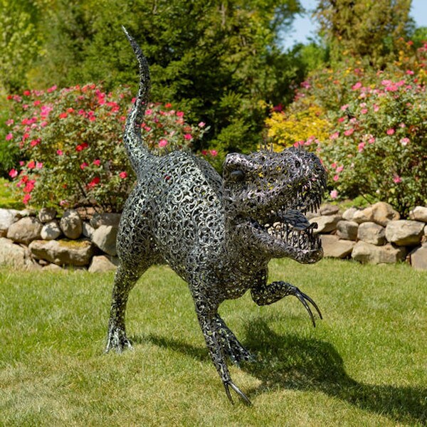 Tyrannosaurus Steel Dinosaur Sculpture Giant - Image 3