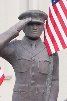 U.S. Armed Forces - Air Force Cement Military Statue 41.25" H - Image 4