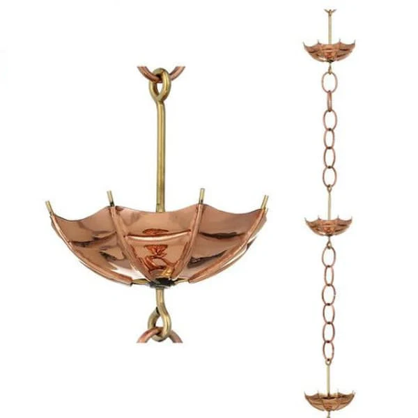 Umbrella Rain Chain Downspout Coppper - Image 2