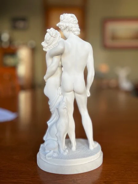 Venus and Adonis Marble Sculpture - Image 4