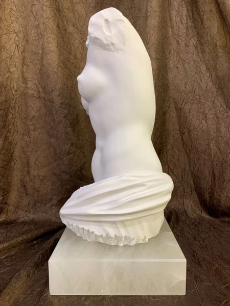 Venus De Milo Torso Sculpture 17" High - Image 2