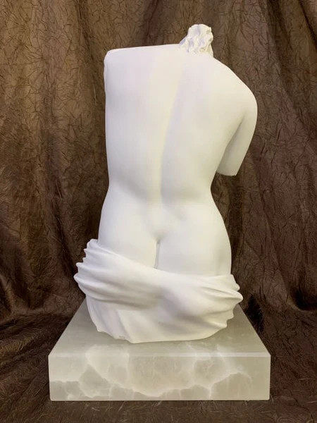 Venus De Milo Torso Sculpture 17" High - Image 3