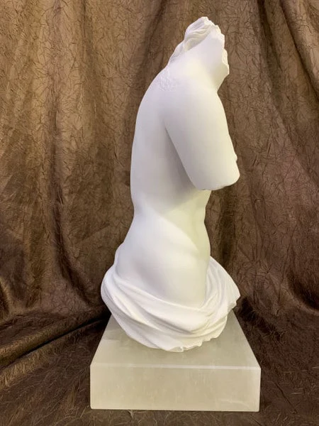 Venus De Milo Torso Sculpture 17" High - Image 4