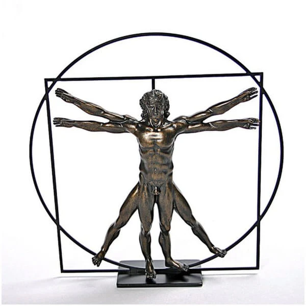 Vitruvian Universal Man By Leonardo Da Vinci Statue