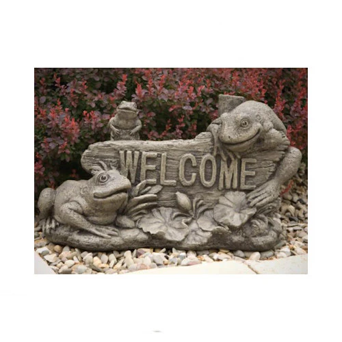 Welcome Frogs Garden Statue - Image 2