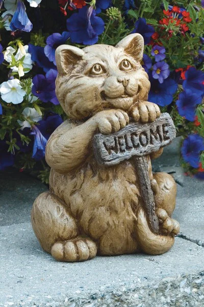 Welcome Willy Cat Sculpture