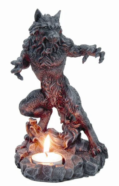 Werewolf Candle holder Sculpture