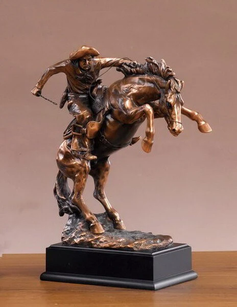 Western Cowboy - 11" High Sculpture - Image 2