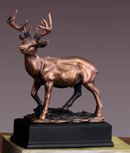 White Tail Deer Sculpture 7.5" H Statue
