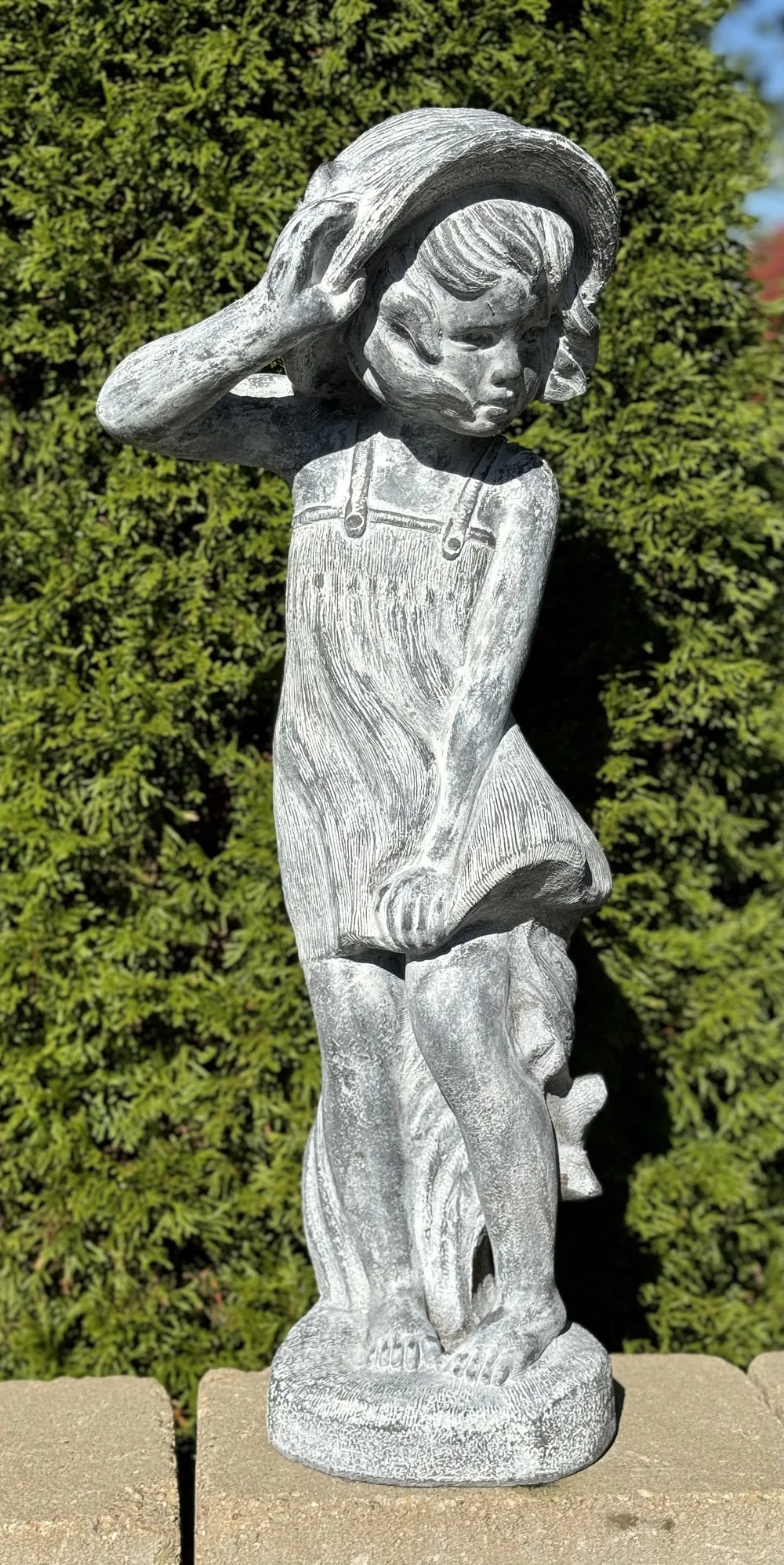 Windy Kerrigan Girl Holding Hat Statue - Image 2