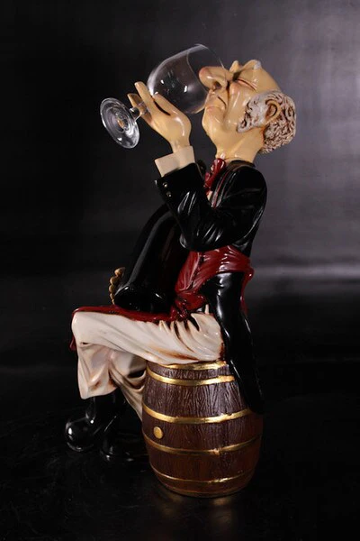 Wine Connoisseur Sitting On Barrel - Image 4