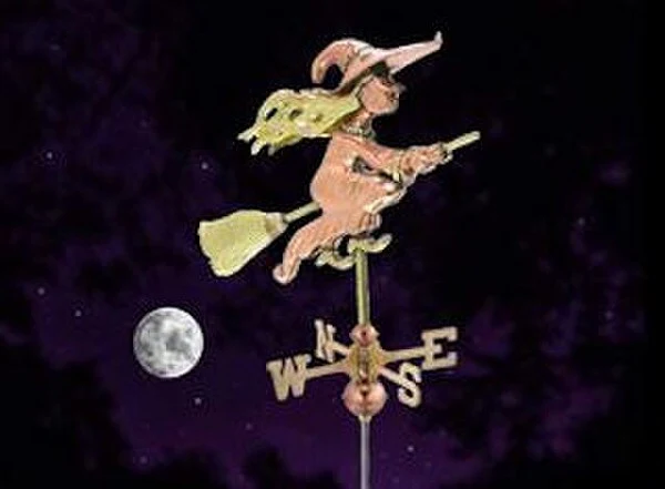 Witch Cottage Weathervane Plus Roof Mount - Image 2
