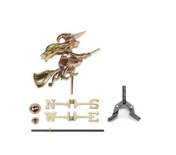 Witch Cottage Weathervane Plus Roof Mount - Image 3