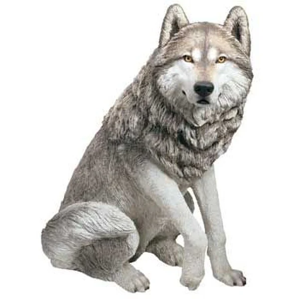 Wolf Gray Sculpture Life Size 26.5" High