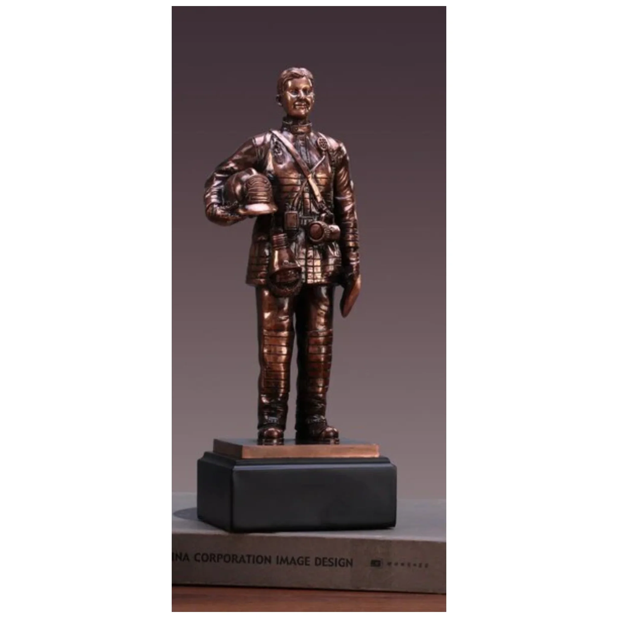 Woman Firefighter Sculpture