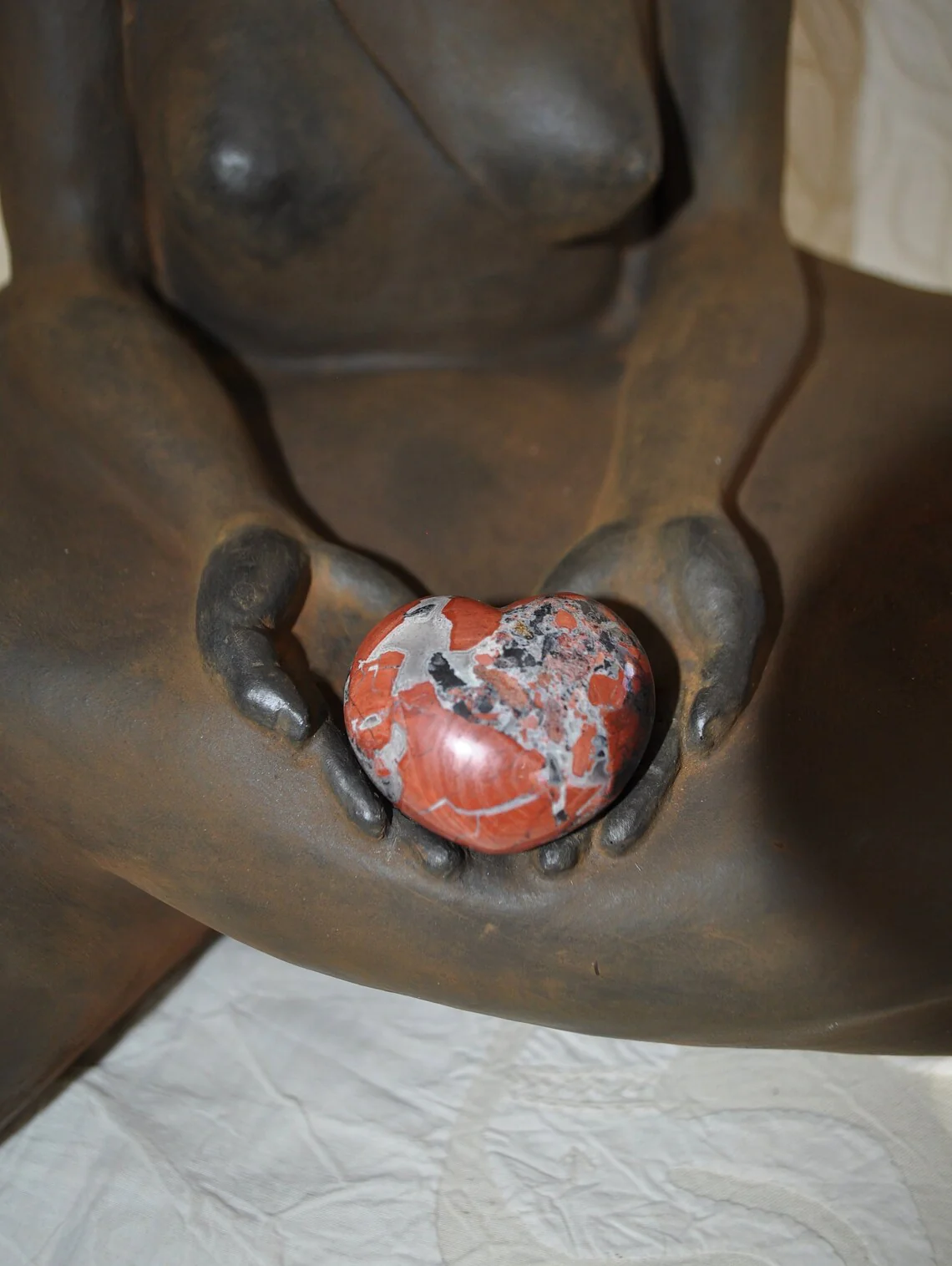 Woman with Open Hands by Sigrid Herr Sculpture - Image 6