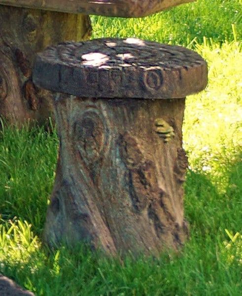 Woodland Stool Woodland Sitting Cast Stone