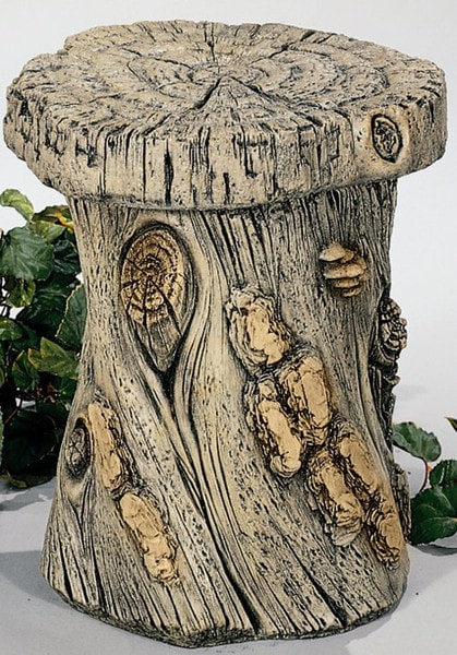 Woodland Stool Woodland Sitting Cast Stone - Image 2