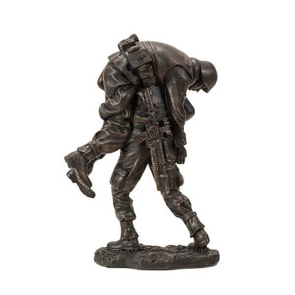 Wounded Warrior Military Soldiers Sculpture - Image 4