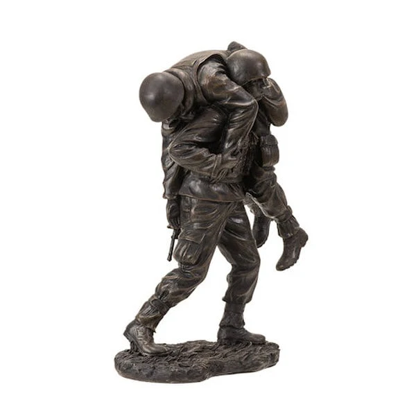 Wounded Warrior Military Soldiers Sculpture - Image 7