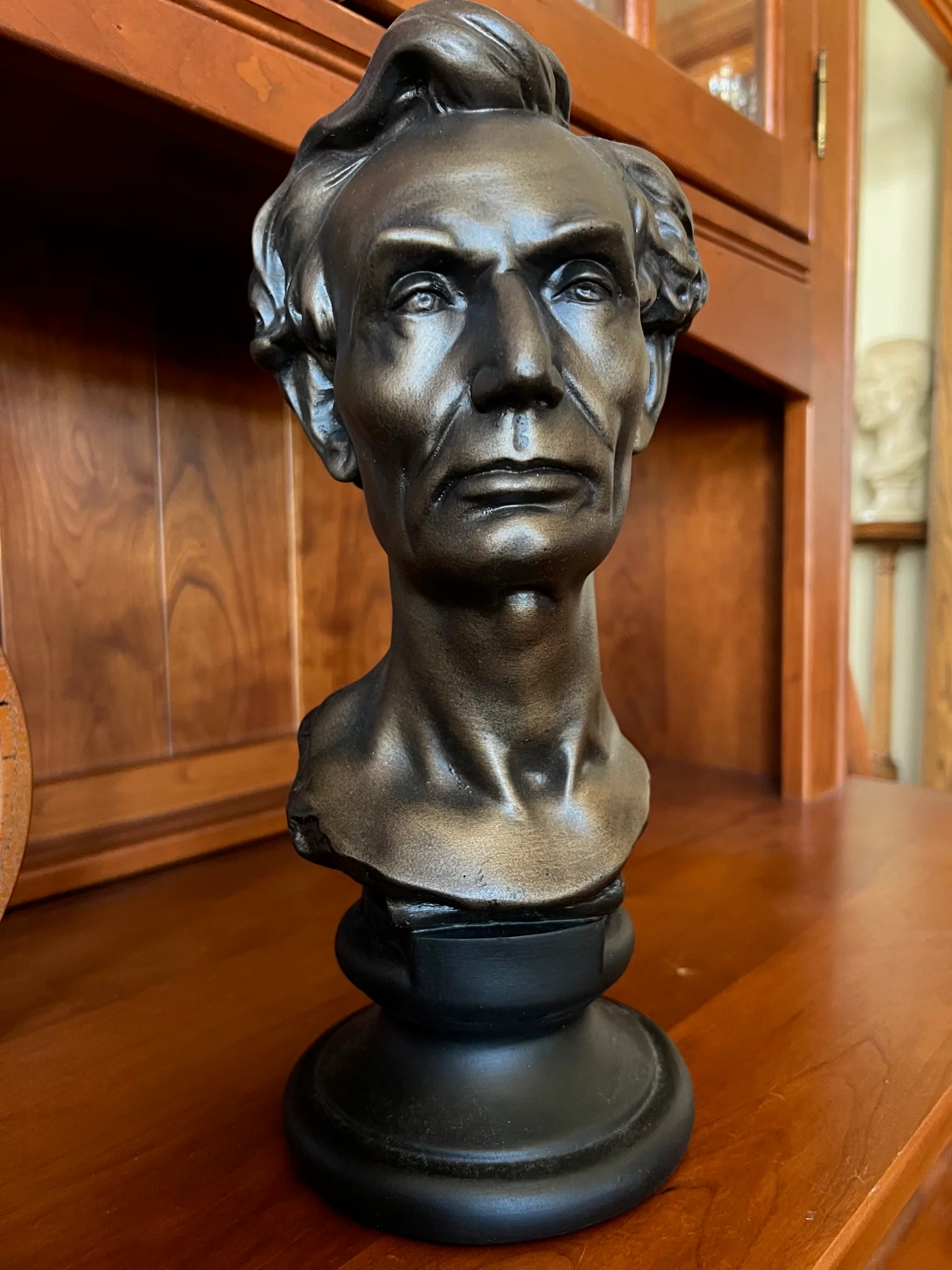 Young Abe Lincoln 13" High Bust Volk Sculpture - Image 4