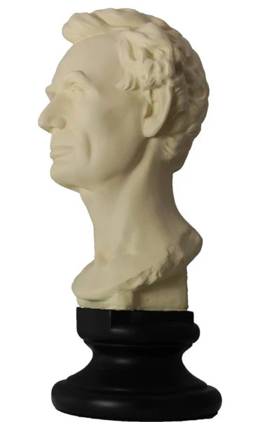 Young Abe Lincoln bust by Volk Statue 13" High